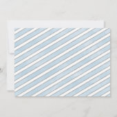 Blue and Silver Woodland Onederland 1. Geburtstag Einladung (Rückseite)