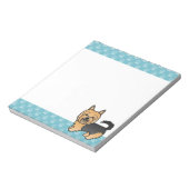 Blue and Tan Australian Terrier Dog Zeichnend Notizblock (Rotiert)