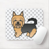 Blue and Tan Australian Terrier Niedlich Cartoon D Mousepad (Mit Mouse)