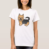 Blue And Tan Cartoon Australian Terrier T-Shirt (Vorderseite)