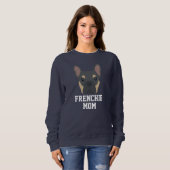 Blue and Tan French Bulldog-Mama Sweatshirt (Vorne ganz)
