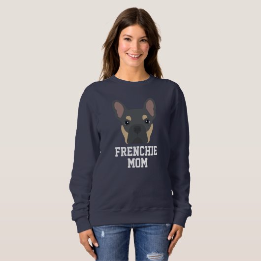 Blue and Tan French Bulldog-Mama Sweatshirt (Vorne ganz)
