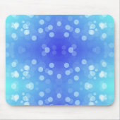 Blue and turquoise mouse pad with a bokeh pattern  mousepad (Vorne)