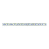 Blue and White ALS Awareness Ribbon Angel Ribbon Satinband (Vorderseite)
