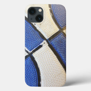 Blue and White Basketball Phone Case
