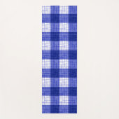 Blue and White Bold Checkered Plaid Design  Yogamatte (Vorderseite)