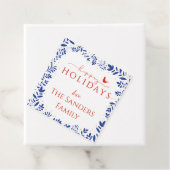 Blue and White Chinoiserie , Bird Gift Tag Geschenkanhänger (Beispiel)