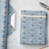 Blue and White Chinoiserie Christmas Nutcracker Geschenkpapier