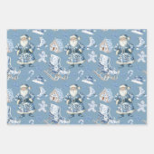 Blue and White Chinoiserie Weihnachten Geschenkpapier Set (Vorderseite 3)