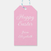 Blue and White Chinoiserie With Rabbit Topiary Geschenkanhänger (Rückseite)