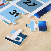 Blue and White Christmas Bingo Jigsaw Puzzle (Seite)
