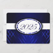 Blue and White Class of 2025 Einladungen (Vorderseite)