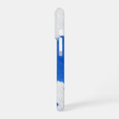 blue and white cow skin texture iPhone hülle (Linke Seite)