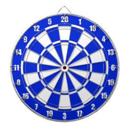 Blue and White Dart Board Dartscheibe