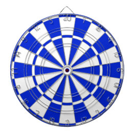 Blue and White Dart Board Dartscheibe