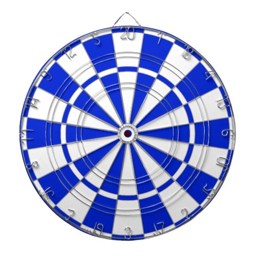 Blue and White Dart Board Dartscheibe (vorne)