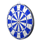 Blue and White Dart Board Dartscheibe (Vorderseite rechts)