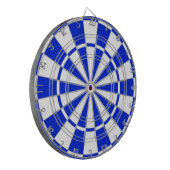 Blue and White Dart Board Dartscheibe (Vorderseite Links)
