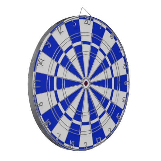 Blue and White Dart Board Dartscheibe (Vorderseite Links)