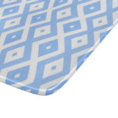 Blue and white diamond pattern schneidebrett (Ecke)