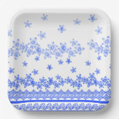 Blue and White floral design, Pappteller (Vorderseite)
