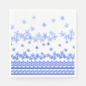 Blue and White floral design, Serviette (Vorderseite)