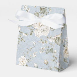 Blue and White Floral Graduation Favor Box Geschenkschachtel