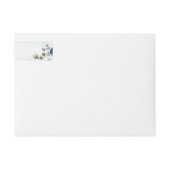 Blue and White Floral Graduation Invitation Belly  (Vorderseite)