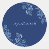Blue and White Floral Stickers (Vorderseite)