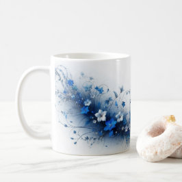  Blue and White Floral Vine  Kaffeetasse