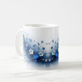  Blue and White Floral Vine  Kaffeetasse (Vorderseite Links)