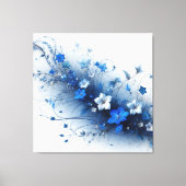  Blue and White Floral Vine  Leinwanddruck (Vorderseite)