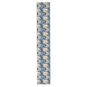 Blue and white flowers chic modern home decor großer tischläufer (Vorderseite)
