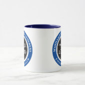 Blue and White Football Team Mug Tasse (Zentrum)