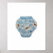 Blue and White Ginger Jar Art Print Poster (Vorne)