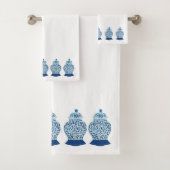 Blue and White Ginger Jar Badhandtuch Set (Insitu)