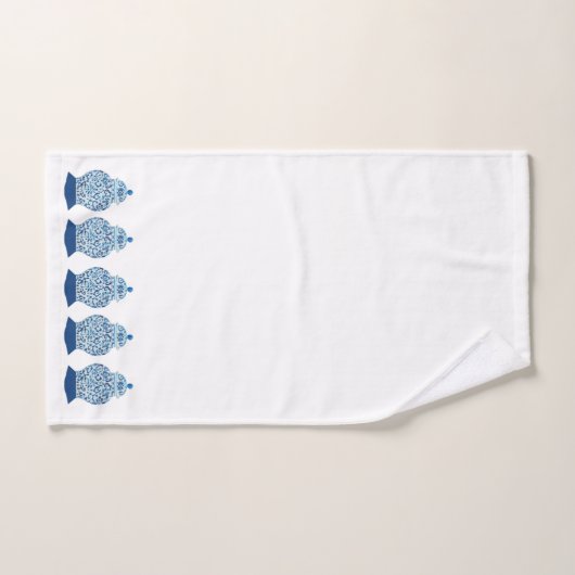 Blue and White Ginger Jar Badhandtuch Set (Handtuch)