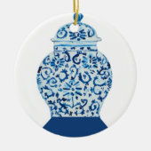 Blue and White Ginger Jar Keramik Ornament (Vorne)