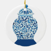 Blue and White Ginger Jar Keramik Ornament (Hinten)