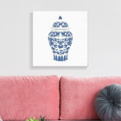 Blue and White Ginger Jar Leinwanddruck (Insitu (Wohnzimmer))