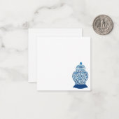 Blue and White Ginger Jar Mitteilungskarte (Vorderseite/Rückseite Beispiel)