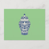 Blue and White Ginger Jar Postkarte (Vorderseite)
