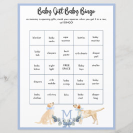 Blue and White Gingham Baby Showspiel