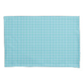 Blue and white gingham check pattern displayed  kissenbezug (Vorderseite)