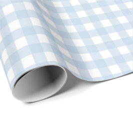 Blue and White Gingham Geschenkpapier