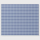 Blue And White Gingham  Geschenkpapier (Flach)