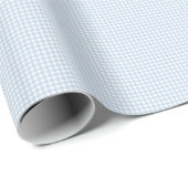 Blue and White Gingham Geschenkpapier (Rolleneckpunkt)