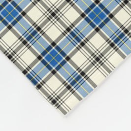 Blue and White Hannay Clan Tartan Fleecedecke