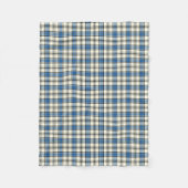 Blue and White Hannay Clan Tartan Fleecedecke (Vorderseite)