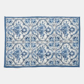 Blue and White Holland Tile Geschirrtuch (Horizontal)